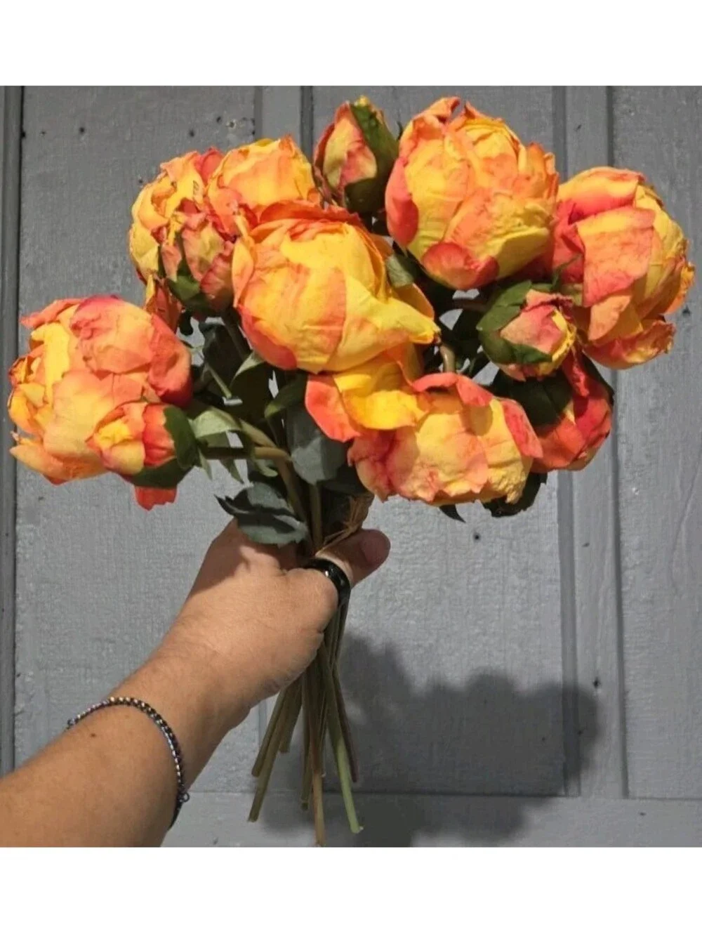 Artificial Flowers Variety Garland Roses Eucalyptus Peonies Reed Grass Pampas